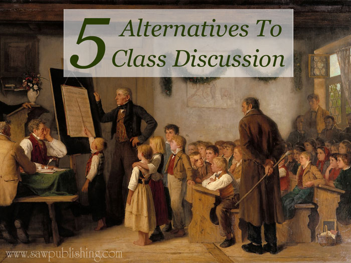 Class discussions, by their very nature, need some adapting to be used in a homeschool setting. Here are 5 great alternatives to class discussions.