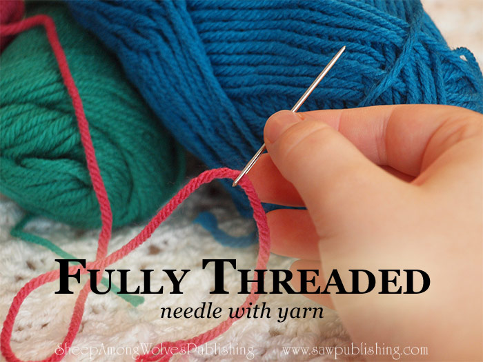 Yarn too bulky for the eye of a needle? Today’s Timeless Tip shares an easy idea for how to thread a needle with yarn without wasting a second.