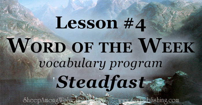 The Word Of The Week Lesson #4 takes a look at 1 Corinthians 15:58 as we explore the meaning of the word STEADFAST.