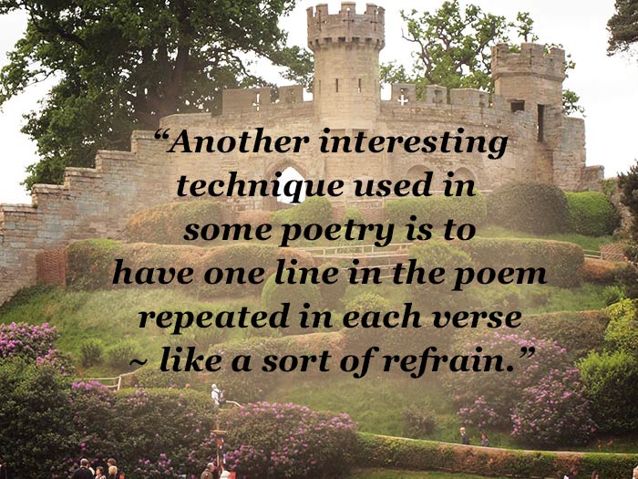 Just as the pattern of a dress determines the cut of the garment, rhyming patterns in poetry can completely change the shape of what you have to say.