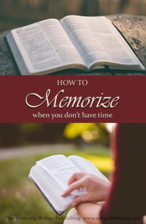 Would you like to memorize, but just can’t find the time? Today’s Timeless Tip from Homemakers of the Past offers a valuable secret for making the most of the minutes you already have.