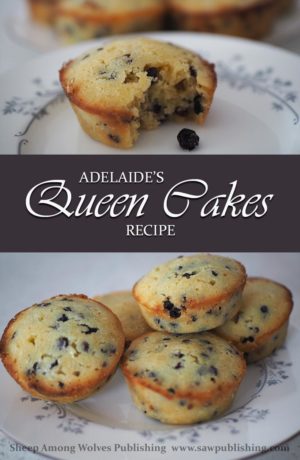 I love drawing on factual details when I’m writing historical fiction. And with today’s FREE download, you can try out Adelaide’s Queen Cakes recipe right in your own kitchen.