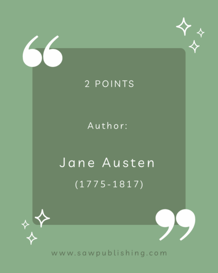2 Points: Jane Austen