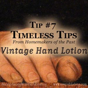 Are you looking for a non-toxic hand lotion that really works? Today’s Timeless Tip takes a look at a vintage hand cream that is still available today.