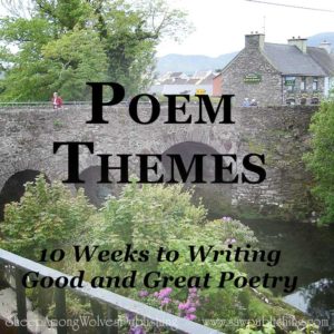 As poets, we all have a wonderful opportunity to branch out into poem themes that we have never tried before.