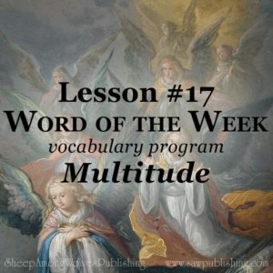 The Word of the Week Lesson #17 takes a look at Luke 2:13, 14 as we explore the meaning of the word MULTITUDE.