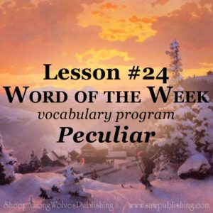 The Word of the Week Lesson #24 takes a look at 1 Peter 2:9 as we explore the meaning of the word PECULIAR.