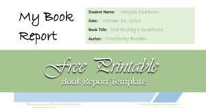 Whether you need a basic worksheet to guide your elementary student through an oral presentation, or an outline to prepare your highschooler for a written essay, SAW Publishing’s FREE book report template has you covered!